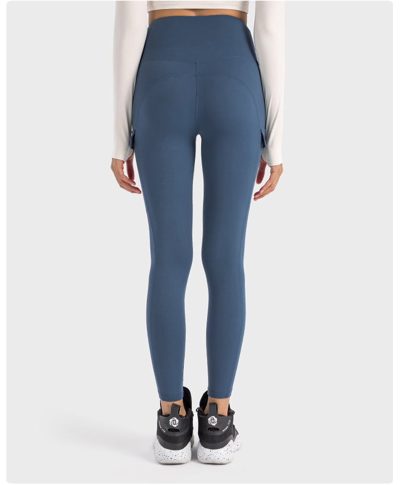 2023.09 Creora Hyoseong high-waisted hip lift abdominal yoga pants Side pocket breathable moisture absorption sports tights for women