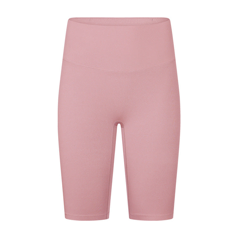 02/2025 Summer new nude high-waisted hip lift pocket yoga pants running fitness sports skinny quarter pants women DK184