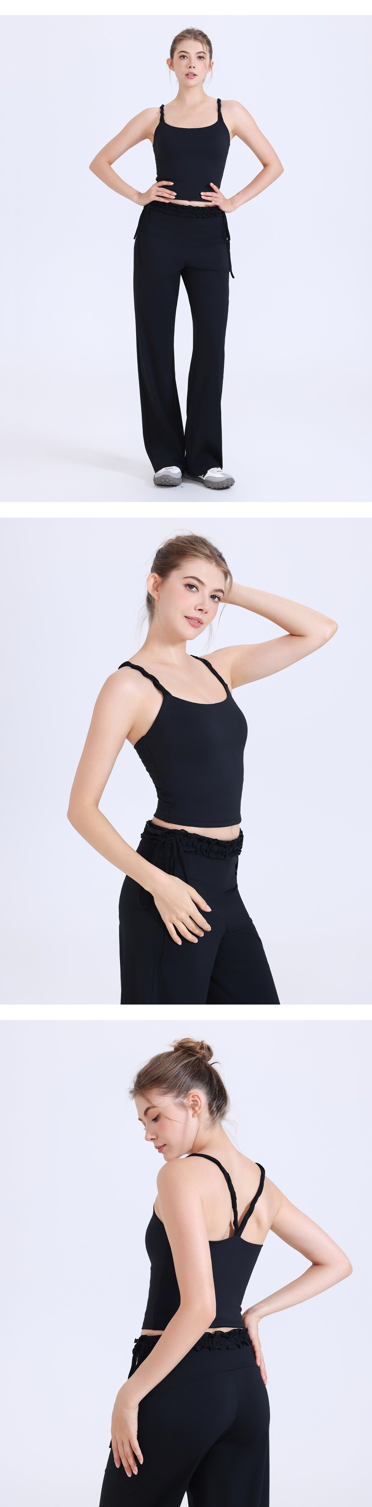 11/2025 Bra with contrasting color mesh, yoga vest, women's sports bra, inner layer, backless support cup fitness bra