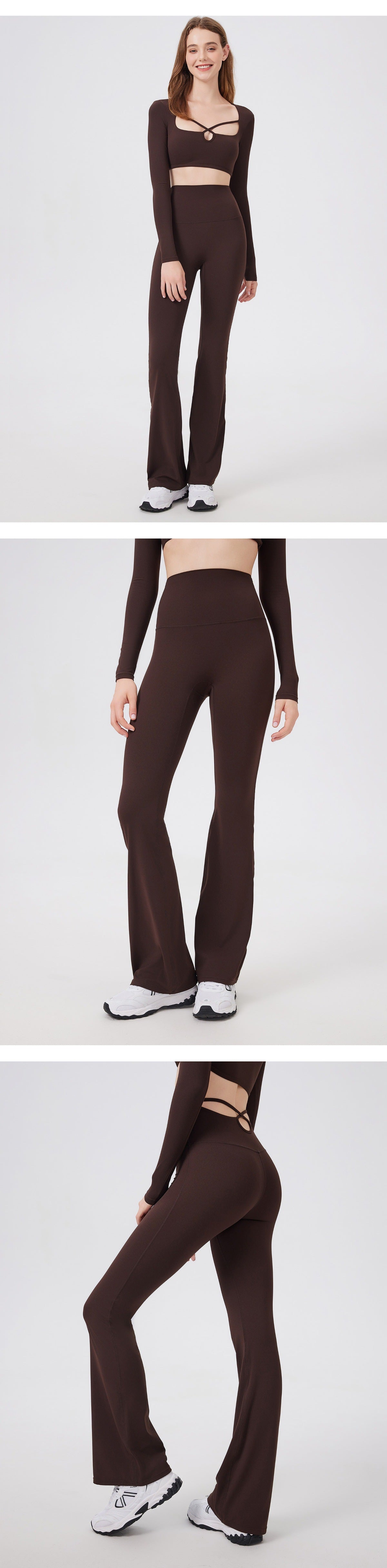 09/2025 High-waisted, hollowed-out, cloud-like, tight-fitting long pants, anti-rolling yoga pants, women's hip-lifting sports pants, fitness pants -