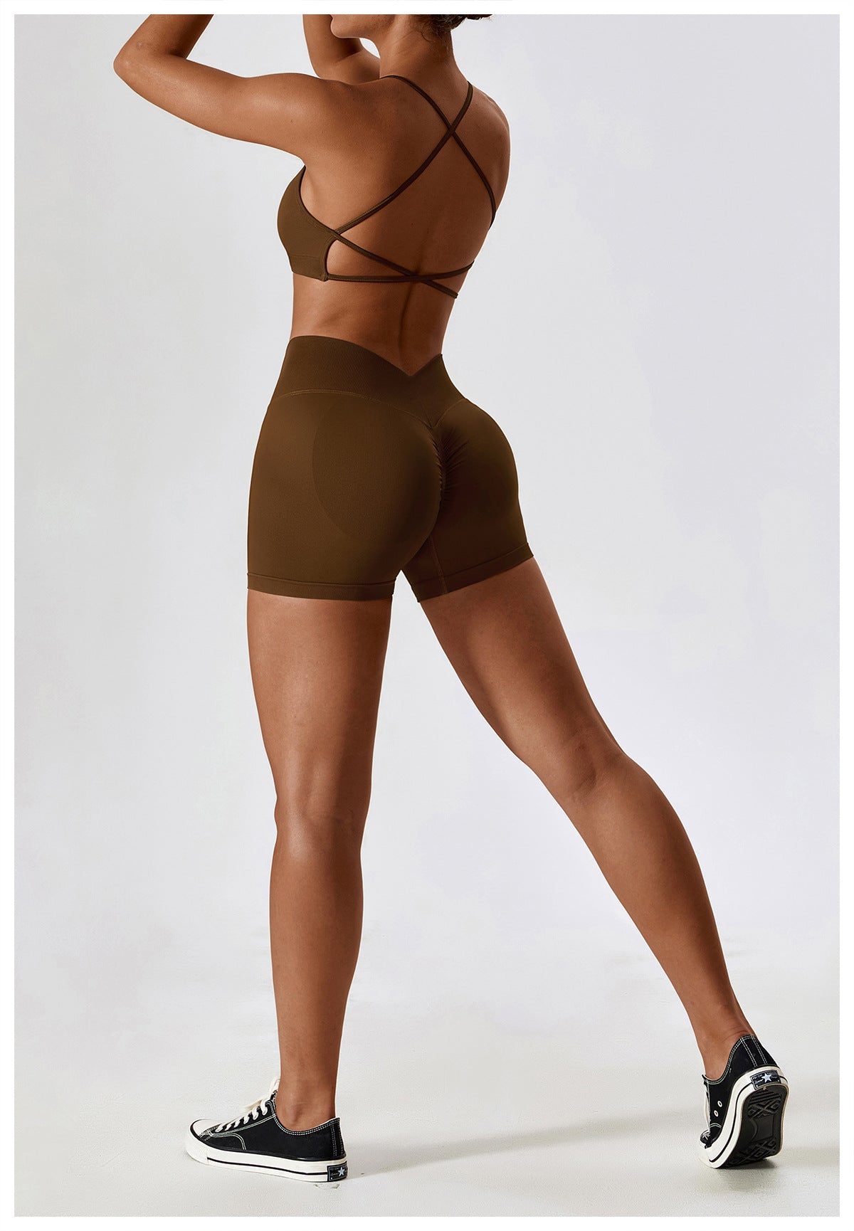 23.07 seamless yoga suit running quick-drying tight-fitting sports fitness suit female 7137