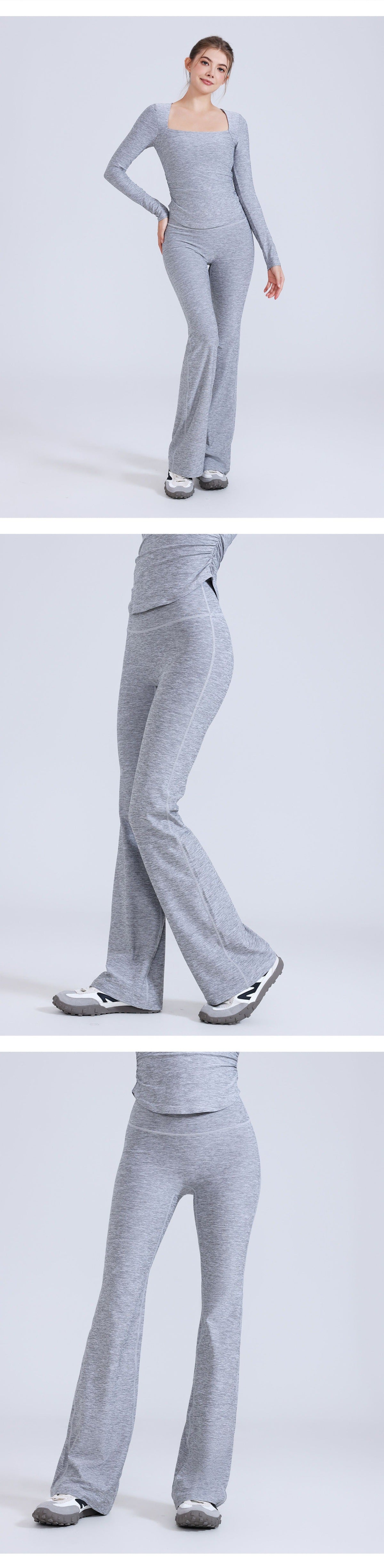11/2025 High-waisted, slimming, cloud-like snowflake yarn long pants, slim fit, anti-rolling yoga pants, women's hip-lifting running sports pants.