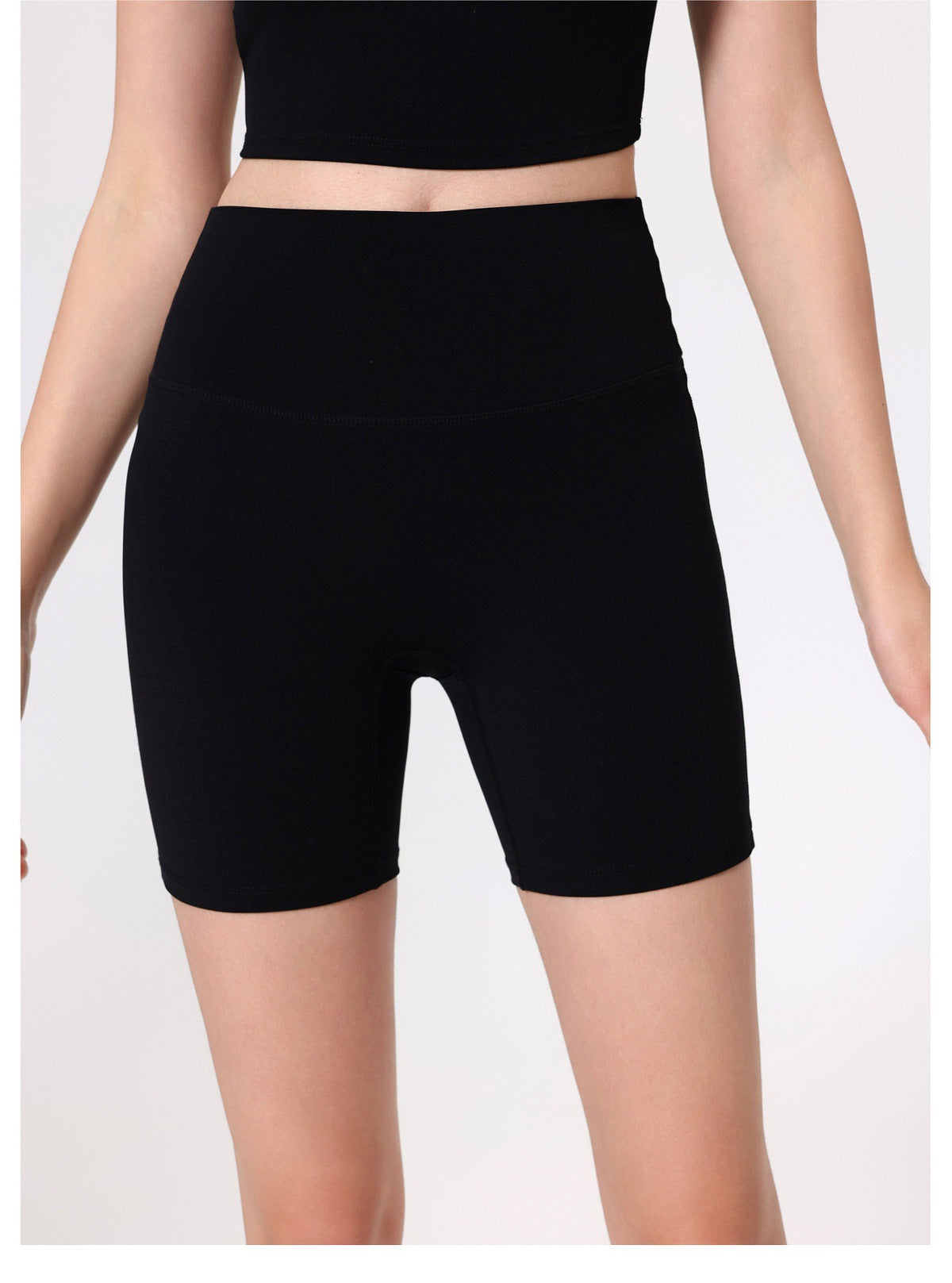 12/2025 fouregg Cloud-Feel Yoga Shorts Peach Lift High-Waisted Gym Biker Shorts YDK3137