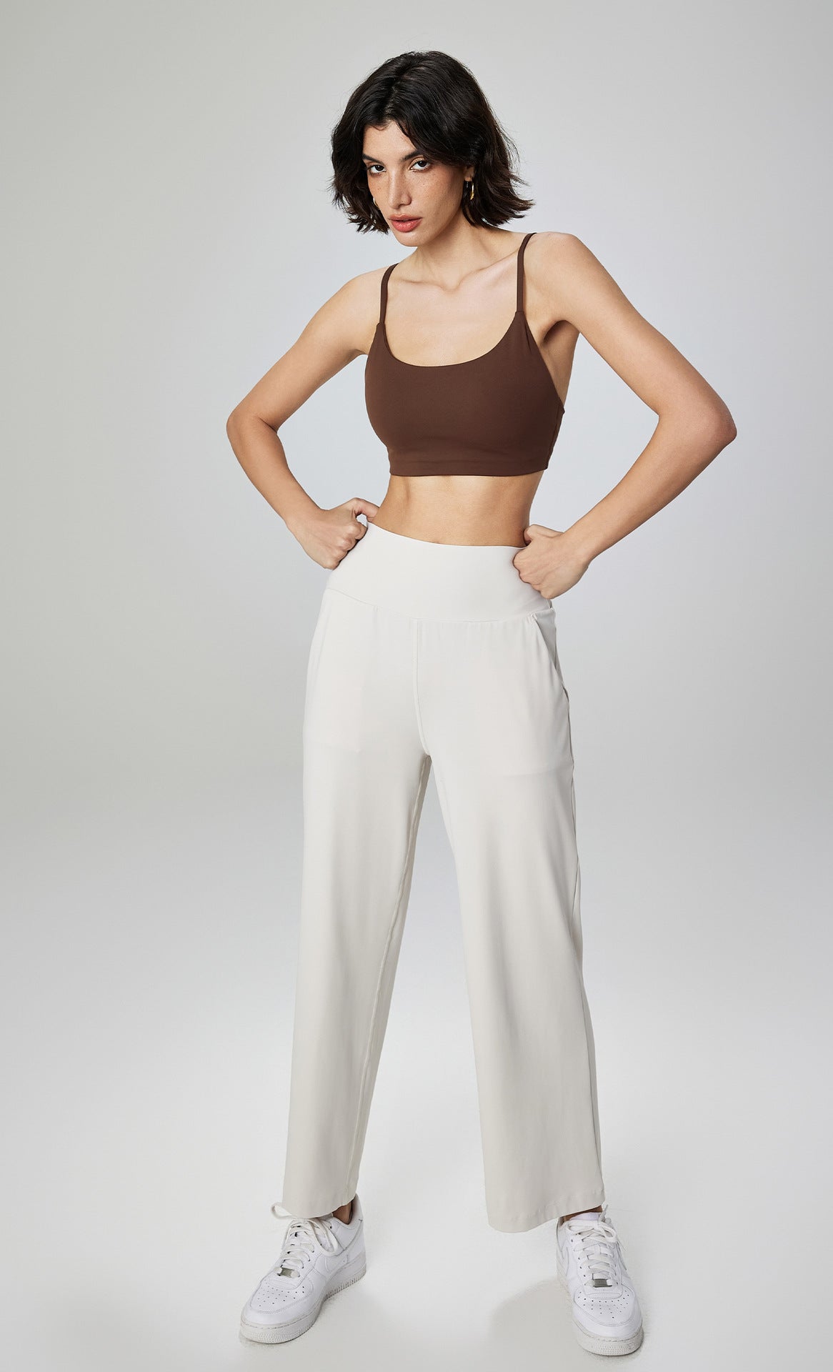 05/2024 Women's fitness running shock-absorbing fashion yoga vest with breast cushion strap wearing beautiful back sports underwear