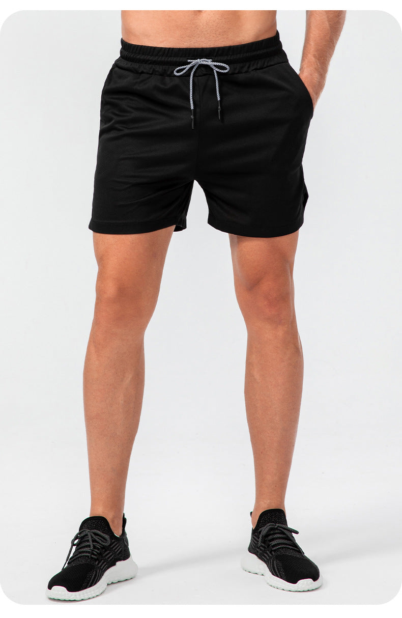 FOUREGG 23.07 Men's camouflage training shorts quick-drying breathable belt towel buckle loose casual running sports fitness pants D13004