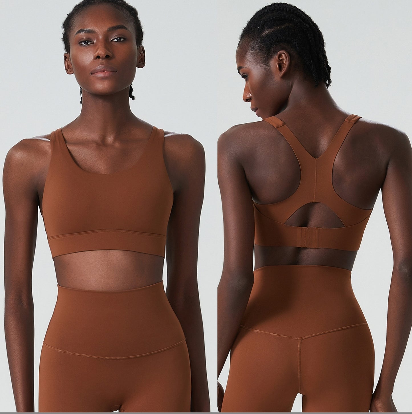 04/2024 Sports bra for women Plus size adjustable buckle sports fitness bra Yoga vest