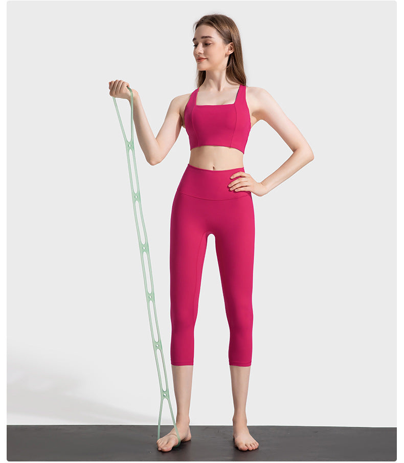 02/2023 updated thin strap cross hollow beautiful back sports bra bra low intensity yoga Pilates sports underwear