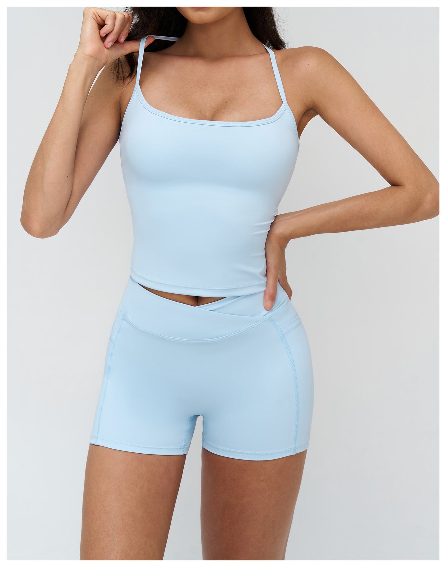 12/2025 Yoga vest, I-shaped beautiful back, tight outdoor sports underwear, running fitness sports vest, 4518 -