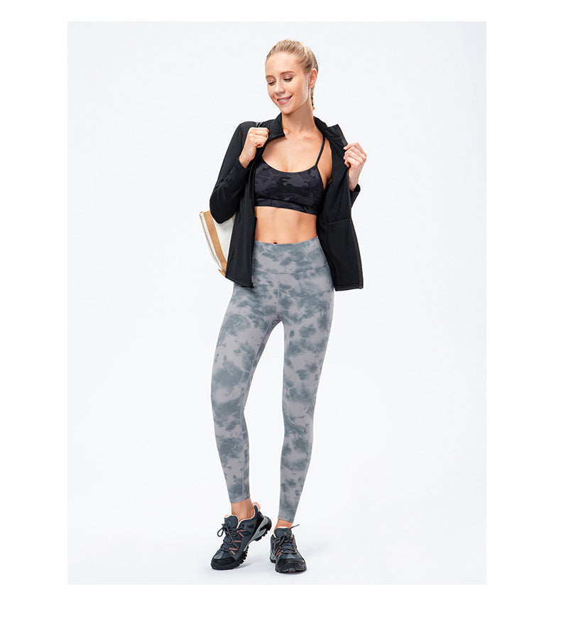 09/2025 Veste de sport à fermeture éclair et manches longues pour femme Automne/Hiver, Tenue de yoga de fitness ajustée, Haut de course élastique à séchage rapide 12613