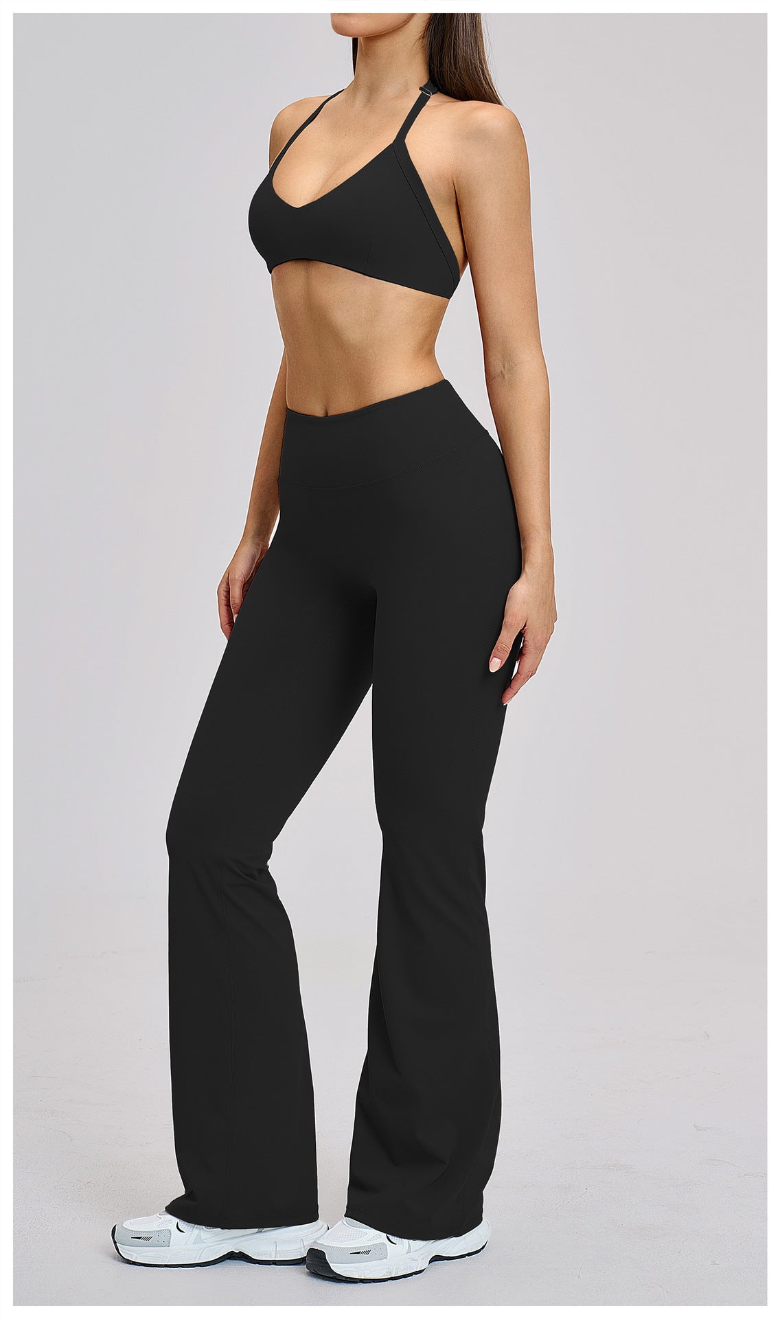 03/2026 Conjunto Deportivo de Yoga de Felpa Cepillada con Cuello Hueco y Espalda Bonita - Conjunto Deportivo para Correr y Fitness 4201