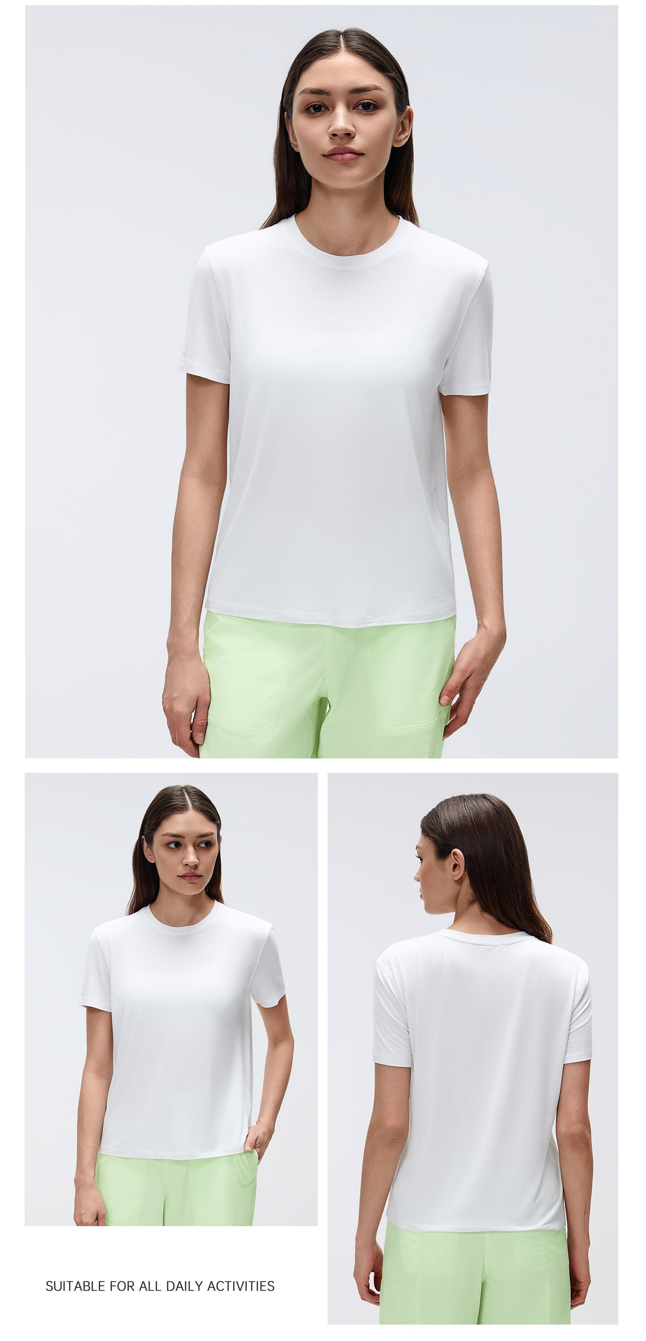 02/2026 Women's Summer Crew Neck Short Sleeve T-Shirt, Quick-Drying, Breathable, Running, Fitness, Casual Sports, Yoga, Short Sleeve, D26072