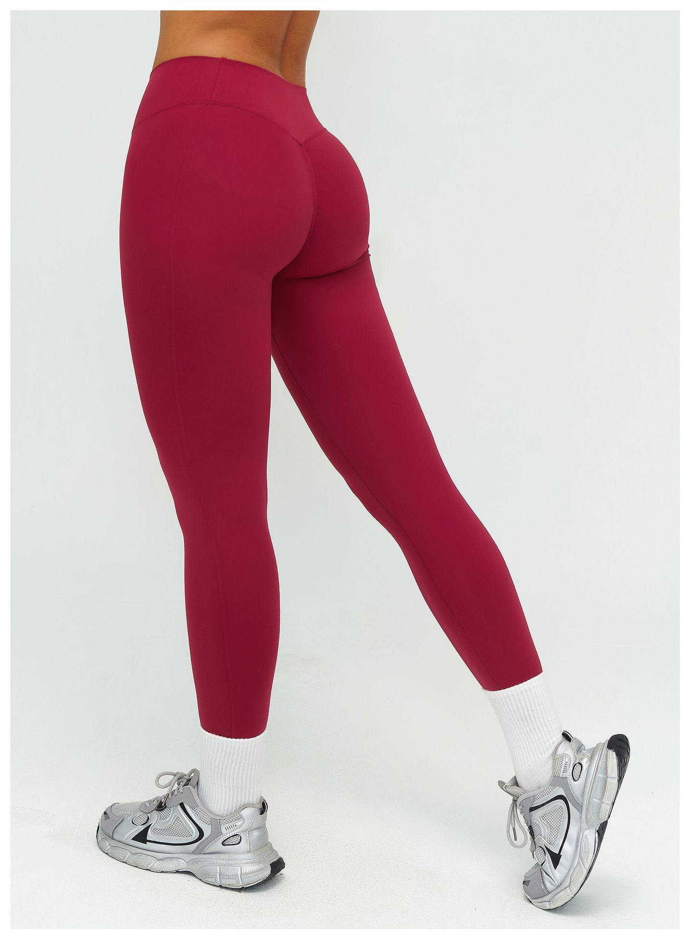 12/2025 Pantalones largos de yoga, cepillados, de cintura alta, fruncidos, ajustados, para deportes al aire libre, correr, fitness, 9313
