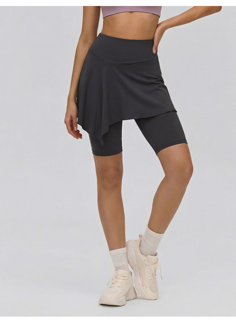 03/2026 Women's high-waisted yoga shorts with tummy control, pockets, peach-shaped butt-lifting, tight-fitting sports shorts