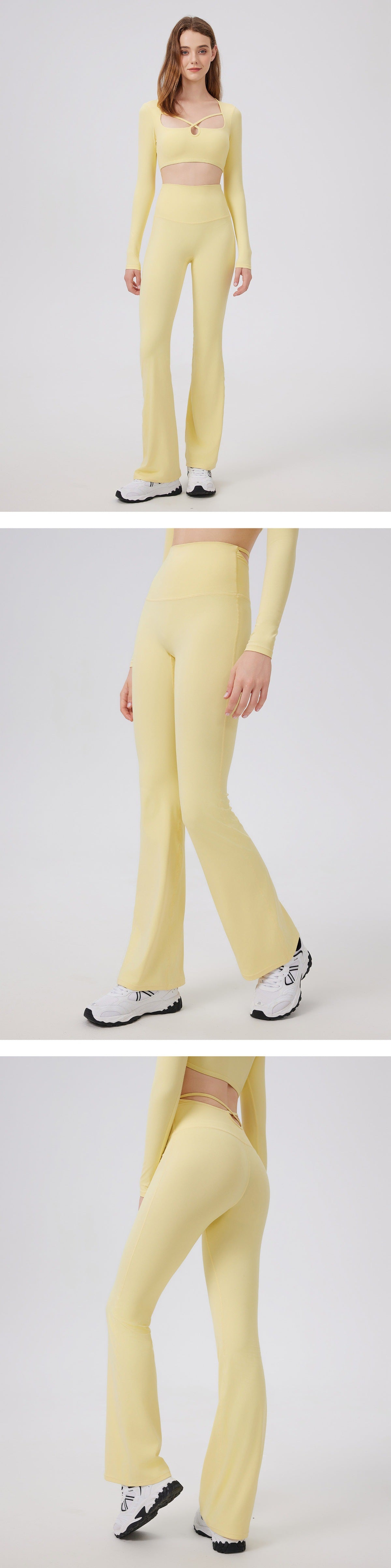 09/2025 High-waisted, hollowed-out, cloud-like, tight-fitting long pants, anti-rolling yoga pants, women's hip-lifting sports pants, fitness pants -