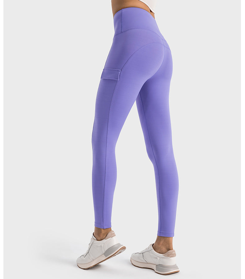 2023.09 Creora Hyoseong high-waisted hip lift abdominal yoga pants Side pocket breathable moisture absorption sports tights for women