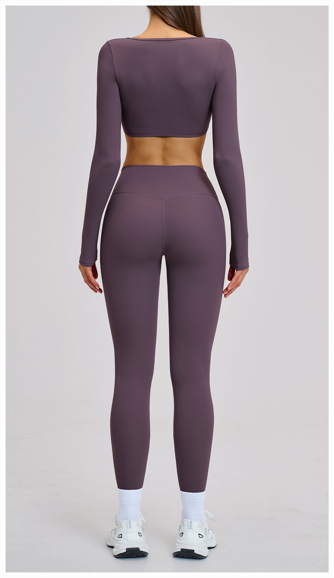 03/2026 Brushed Micro-flare Yoga Set, European and American Style Sports Running Fitness Set, Halter Neck Yoga Suit 4201