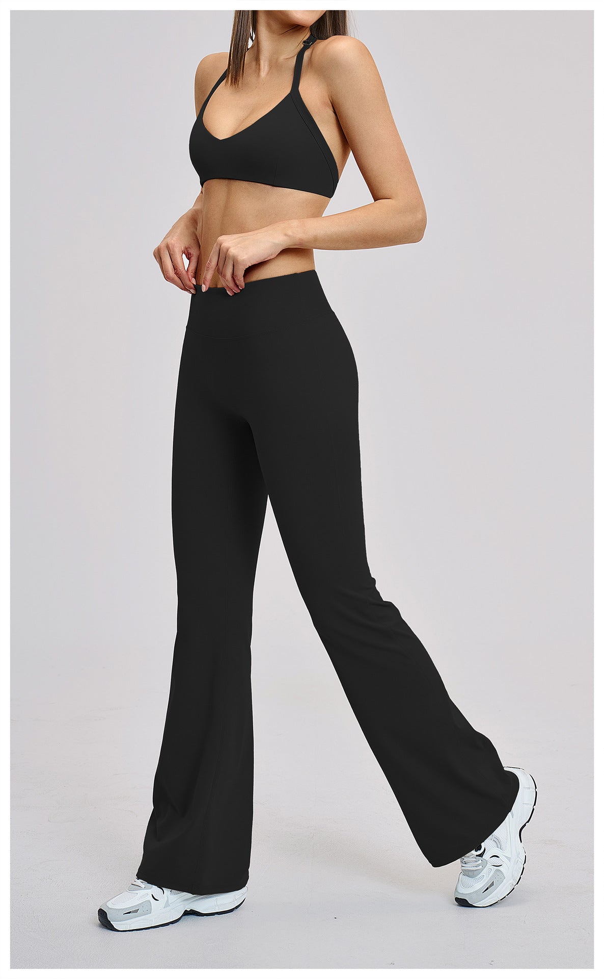 03/2026 Conjunto Deportivo de Yoga de Felpa Cepillada con Cuello Hueco y Espalda Bonita - Conjunto Deportivo para Correr y Fitness 4201