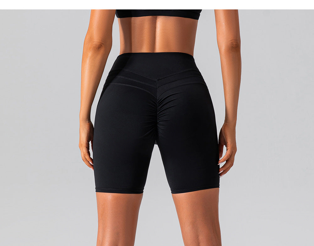 23.07 elastic yoga pants hip-lifting abdomen tight-fitting fitness pants outerwear running training sports pants women