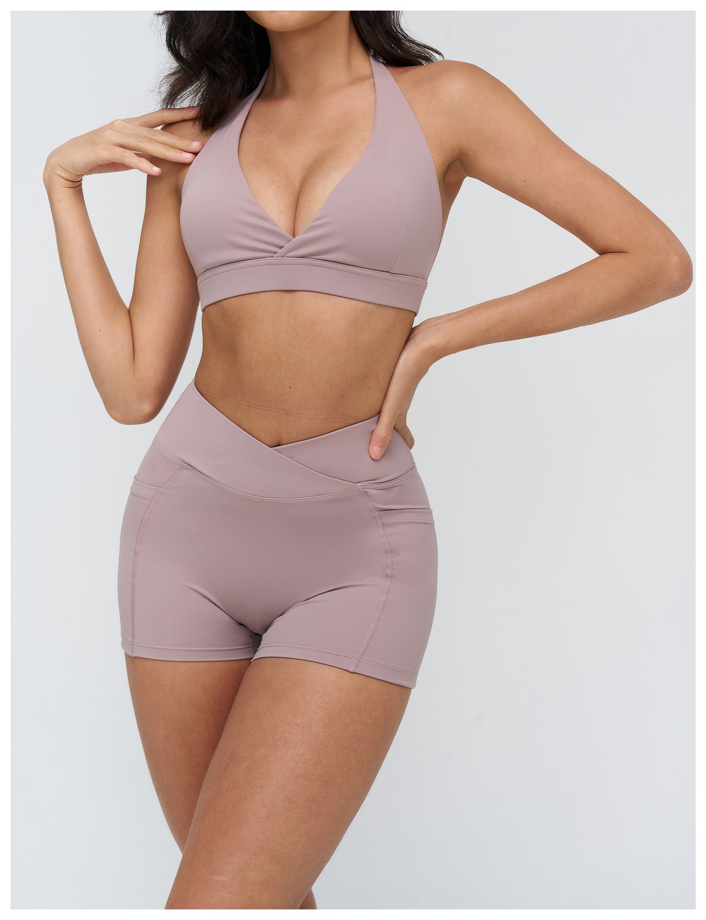 12/2025 Yoga bra with cross-V-neck, fashionable and beautiful back, sports bra, fitness and running sports underwear, 4518