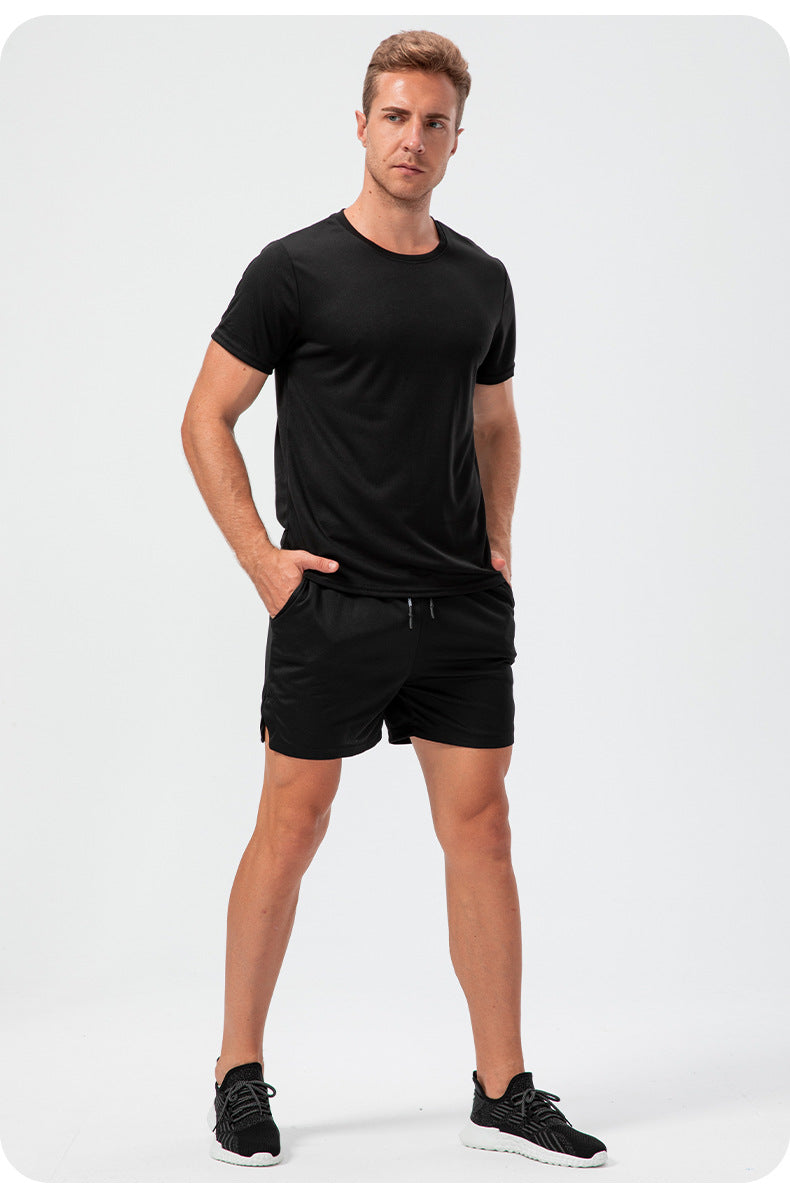 FOUREGG 23.07 Men's camouflage training shorts quick-drying breathable belt towel buckle loose casual running sports fitness pants D13004