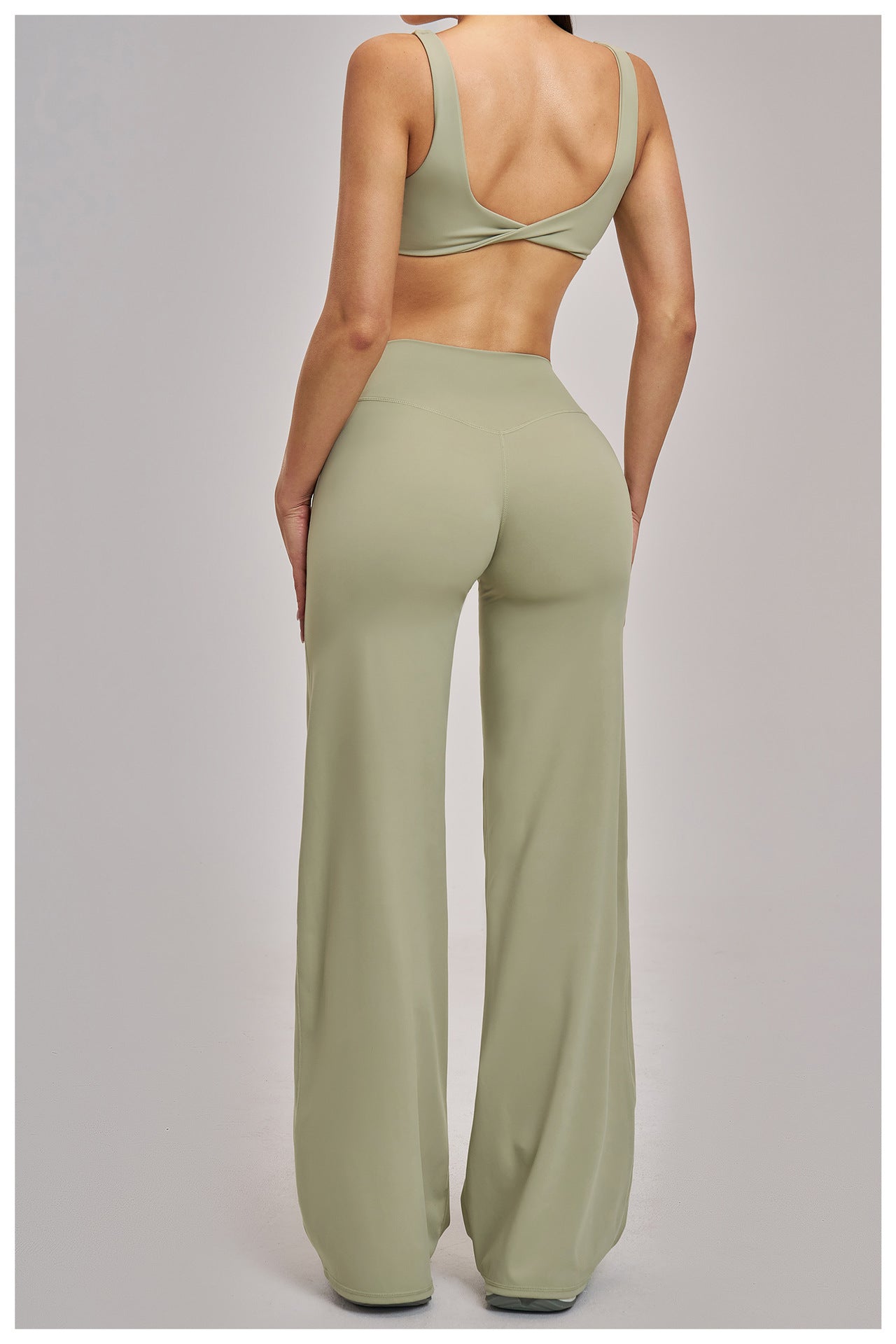 03/2026 Brushed Yoga Set, Sports Wide-Leg Set, Outdoor Casual Sports Set 4520