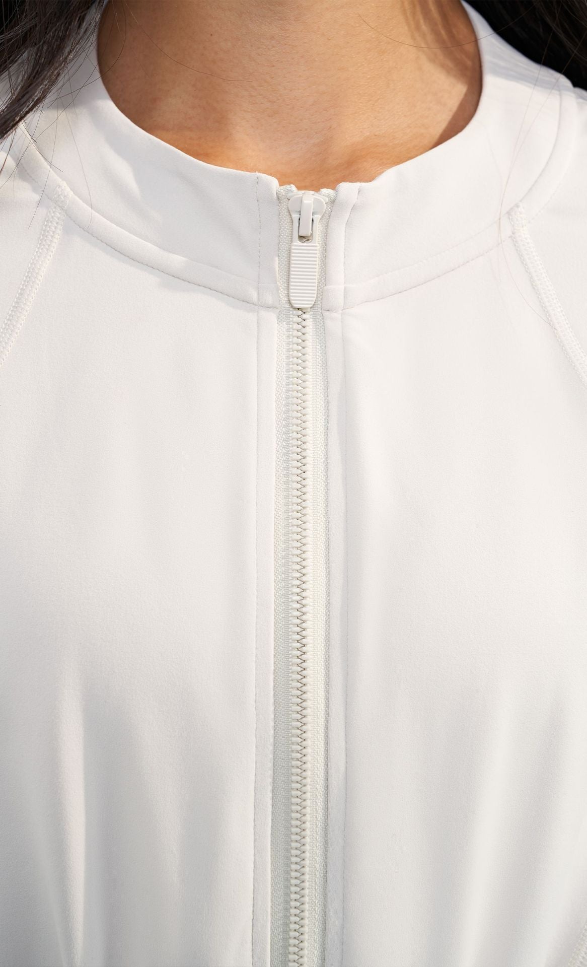 2023.09 NULS thickened brushed winter non-slip zipper sports top women's elastic slim waist short yoga sports jacket