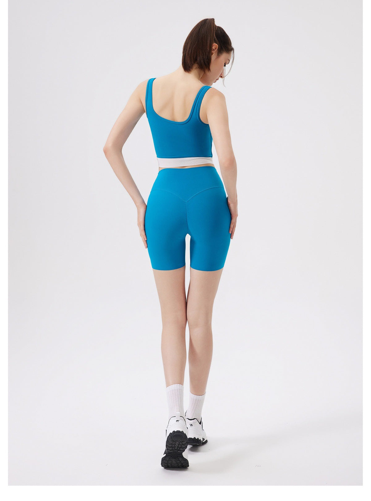 12/2025  fouregg One-Size-Fits-All Yoga Shorts Nude-Feel High-Waist Gym Biker Shorts DK3231