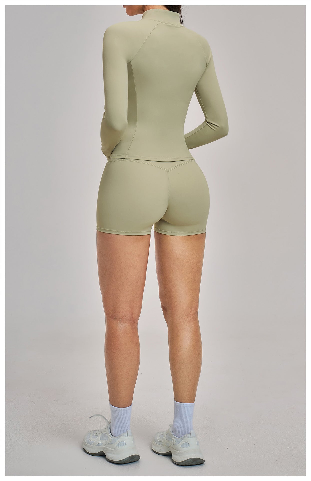 03/2026 Spring Yoga Set Casual Fitness Suit Women's Outdoor Running Sports Three-Piece Set 4510