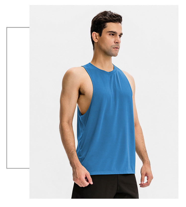 FOUREGG 23.07 Men's loose sports vest fitness running basketball training sleeveless vest breathable quick-drying top 01107