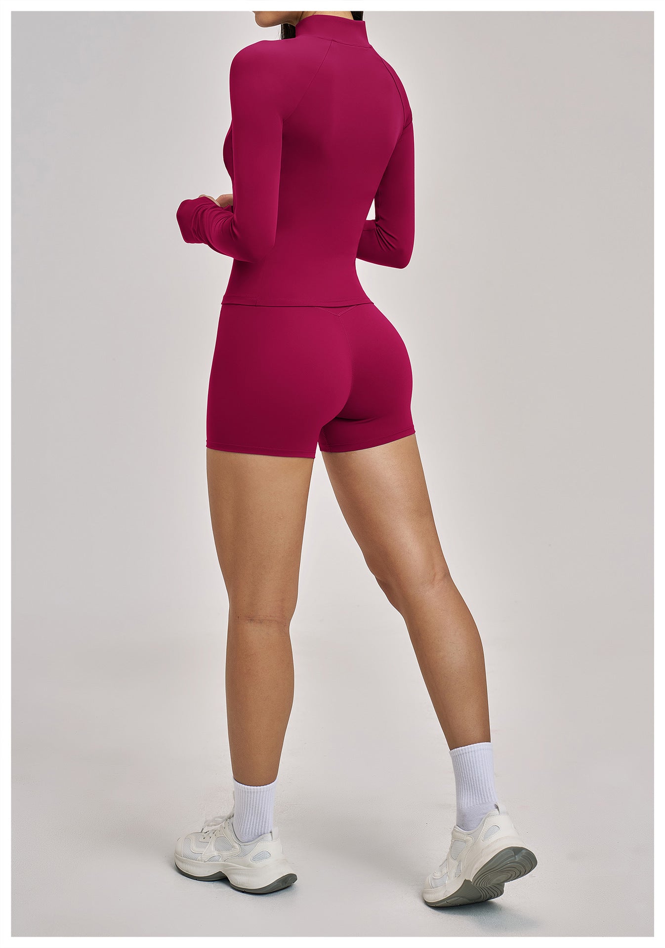 03/2026 Spring Yoga Set Casual Fitness Suit Women's Outdoor Running Sports Three-Piece Set 4510