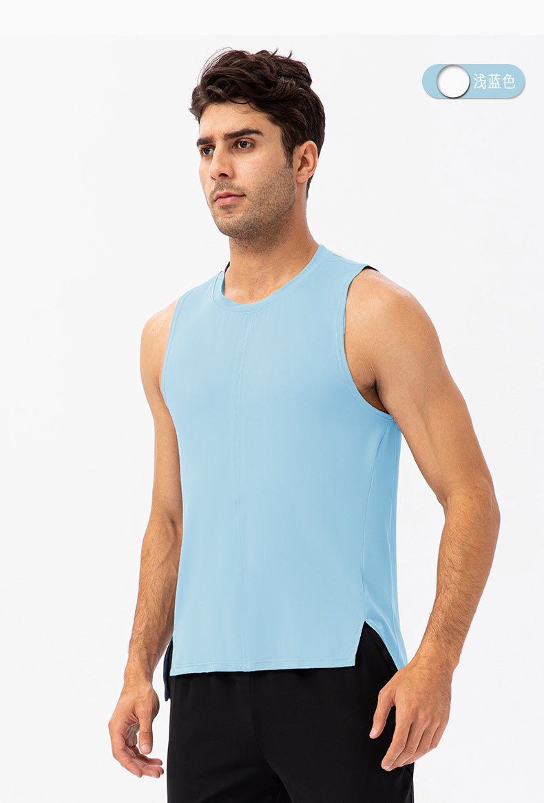 FOUREGG 23.07 Men's summer fitness loose vest quick-drying breathable basketball running T-shirt moisture-wicking wide-shouldered sports vest 21113
