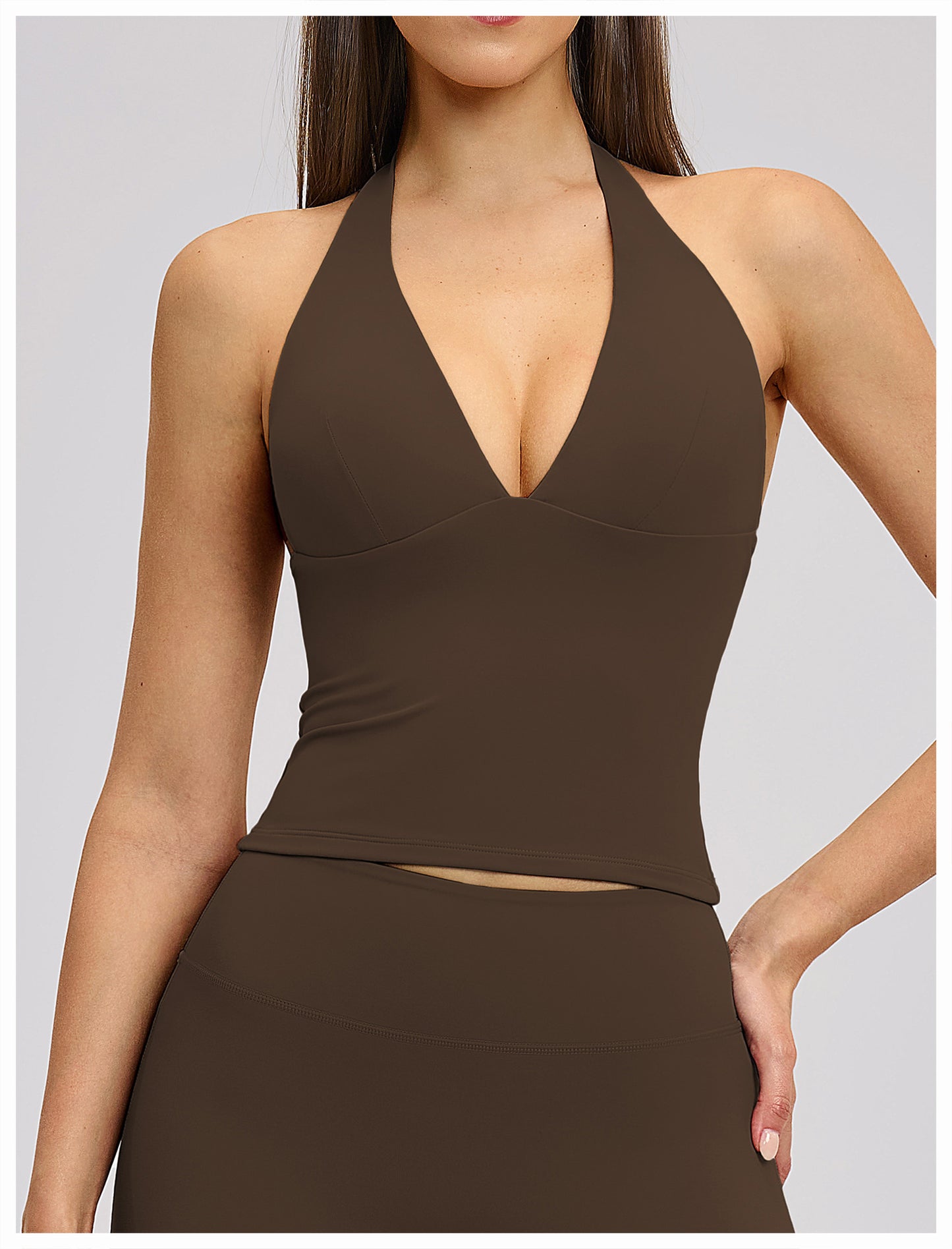 03/2026 V-neck European and American style yoga vest with padded chest, high elasticity, hollow design, outdoor beautiful back, fitness sports vest for women, 4201