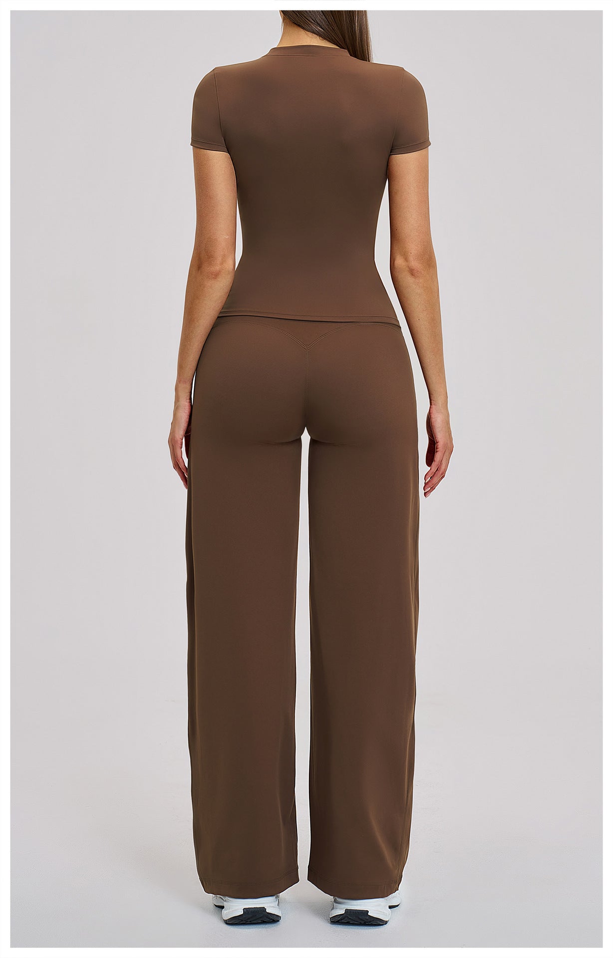 02/2026 Ensemble de yoga robuste - tenue d'exercice et de fitness moulante taille haute pour les loisirs en extérieur et la course. Numéro de modèle : 845
