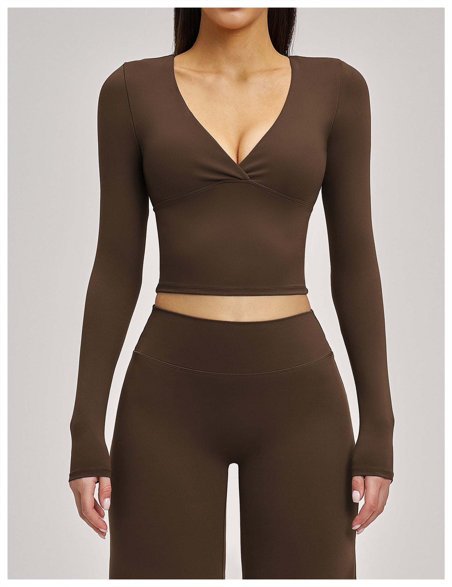 Haut de yoga printemps et été 03/2026 pour femme - T-shirt de sport polyvalent à manches longues de yoga Pilates pour femme - 4520