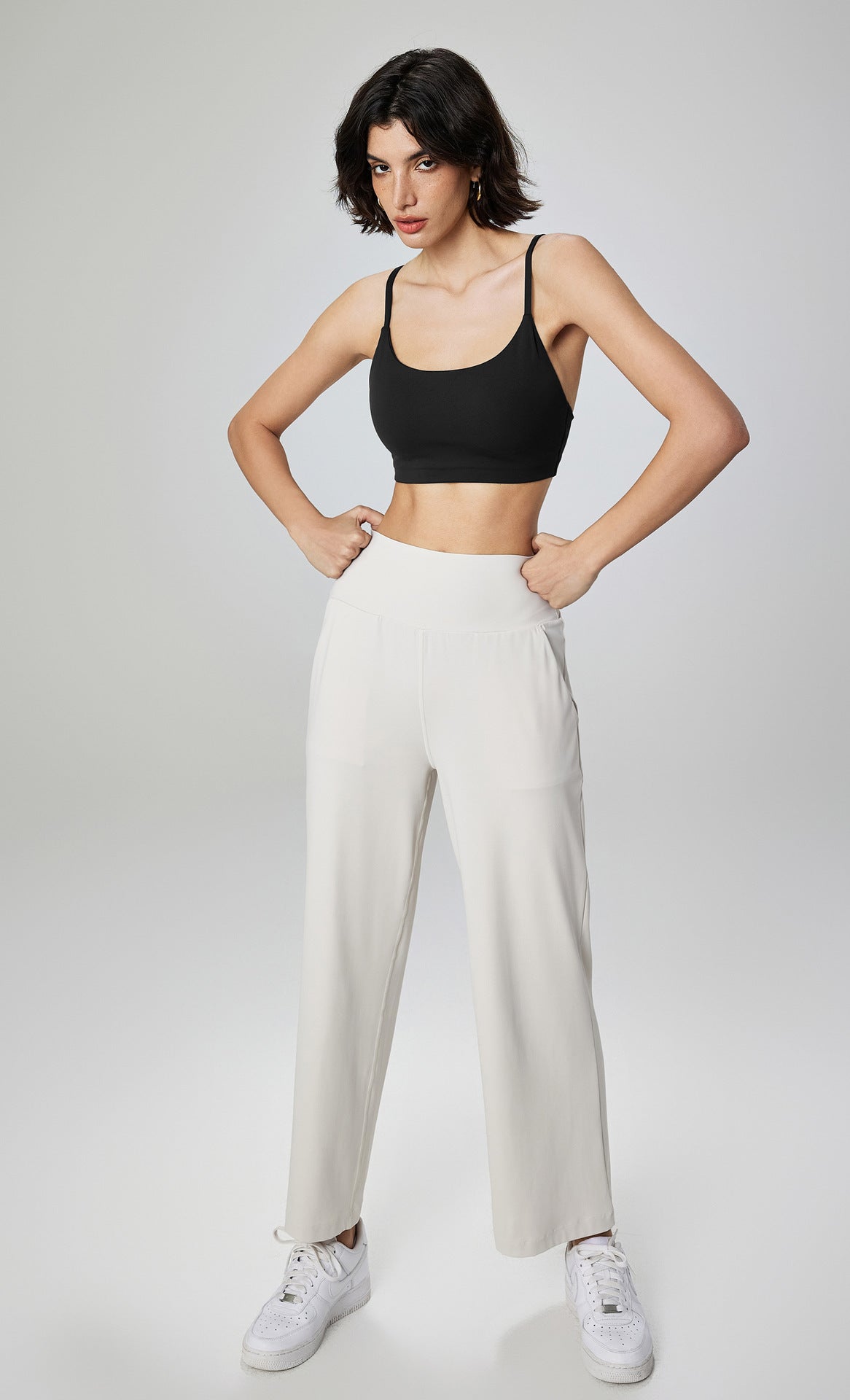 05/2024 Women's fitness running shock-absorbing fashion yoga vest with breast cushion strap wearing beautiful back sports underwear