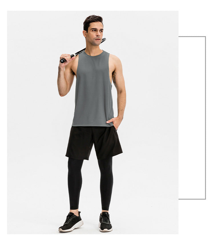 FOUREGG 23.07 Men's loose sports vest fitness running basketball training sleeveless vest breathable quick-drying top 01107