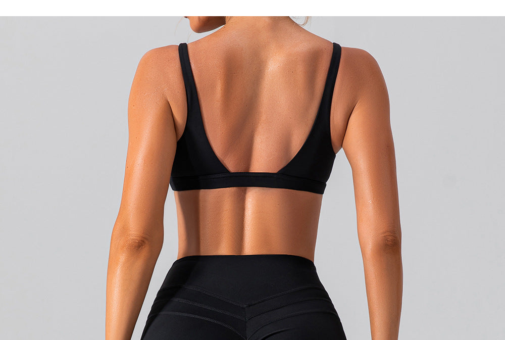 23.7 high-strength yoga bra shockproof tight sports brs underwear Pilates running fitness vest female