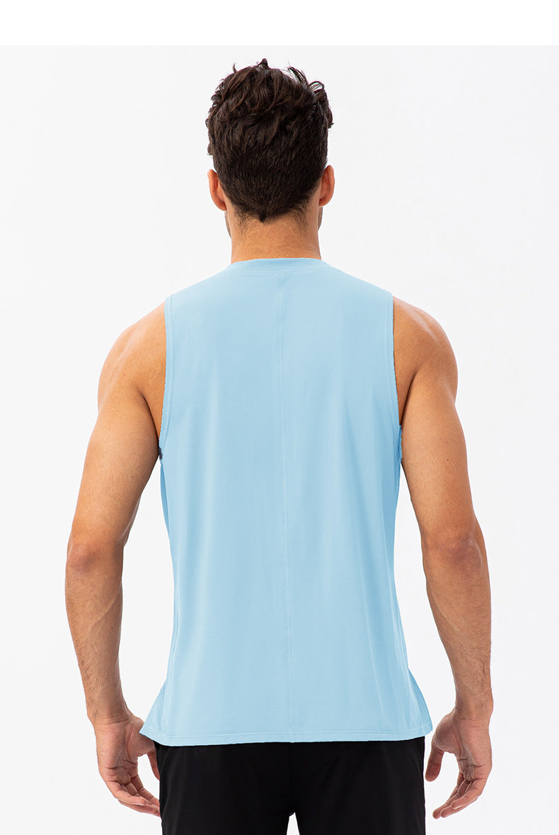 FOUREGG 23.07 Men's summer fitness loose vest quick-drying breathable basketball running T-shirt moisture-wicking wide-shouldered sports vest 21113