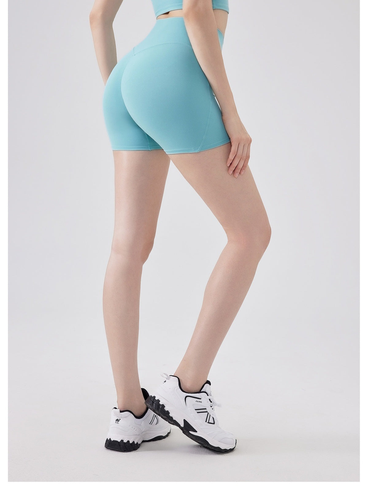12/2025 Three-point high elastic tight-fitting hip-lifting shorts for womenfouregg Innovative One-Piece Booty Lifting Shorts: No-Show Underline, Back Pocket Activewear for Bulk Order
