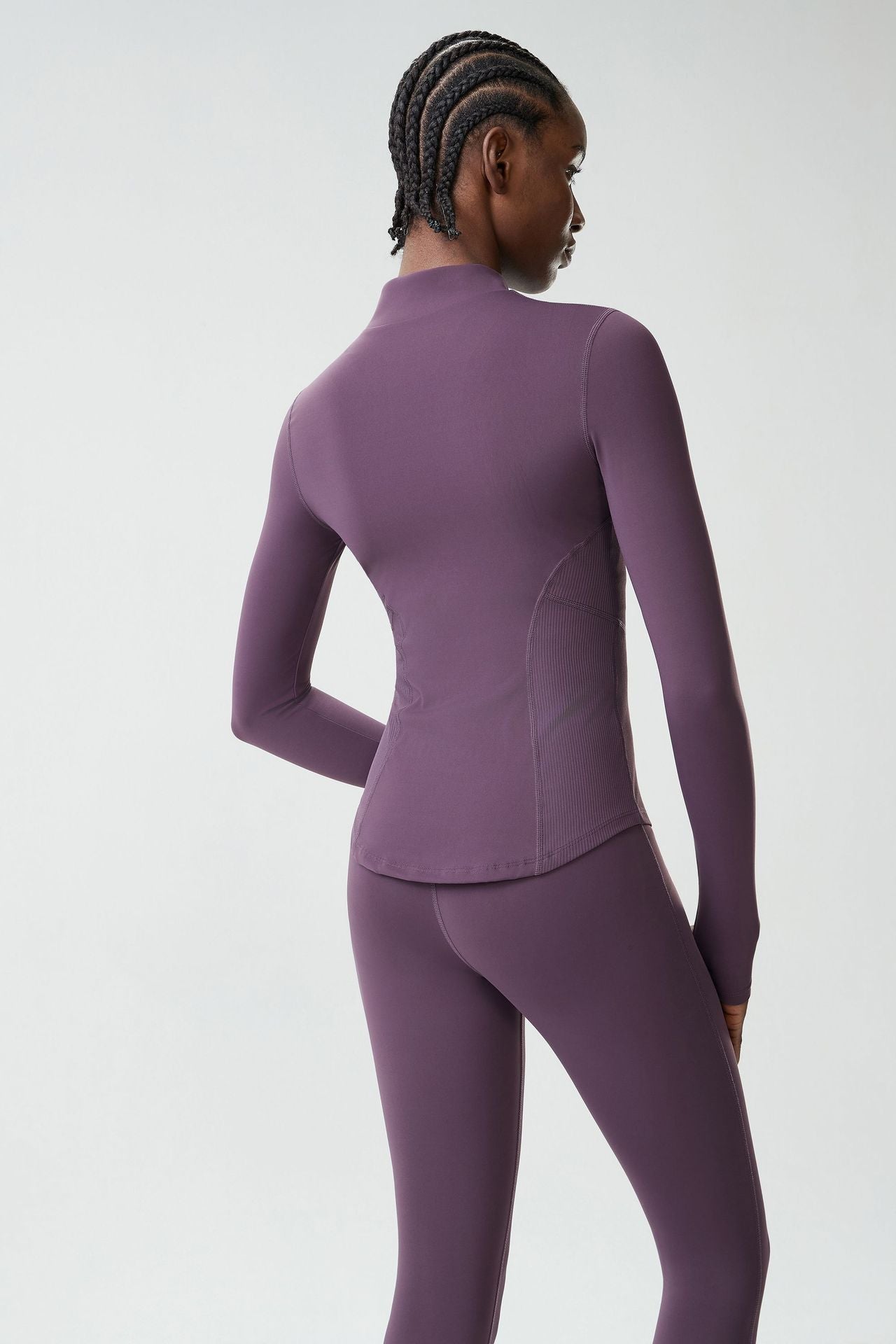 01/2026 Vêtements de yoga grande taille à manches longues pour femmes, veste de sport à fermeture éclair séchage rapide, haut de sport de fitness à manches longues