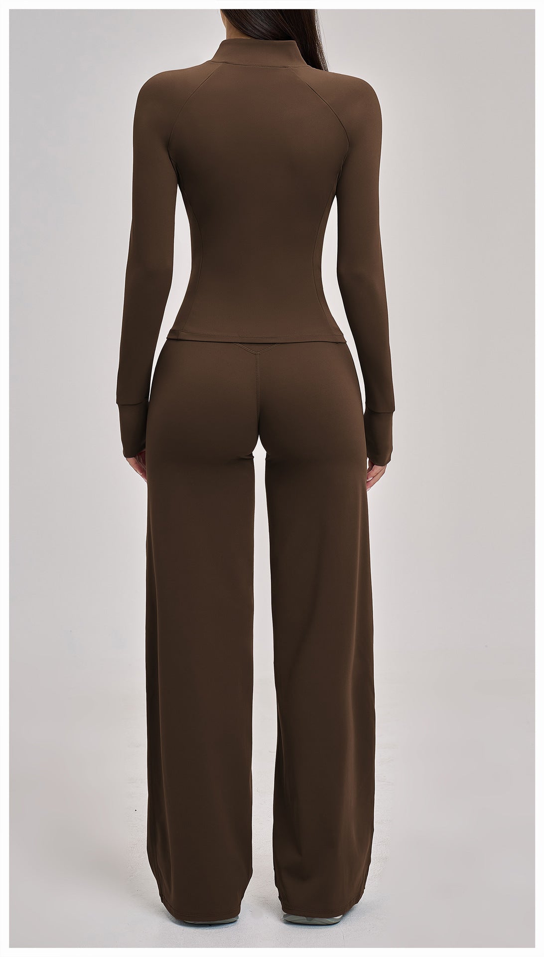 03/2026 Conjunto de yoga resistente de manga larga - versátil chaqueta de yoga informal para ejercicio, correr y fitness - conjunto de 4 piezas - 4510