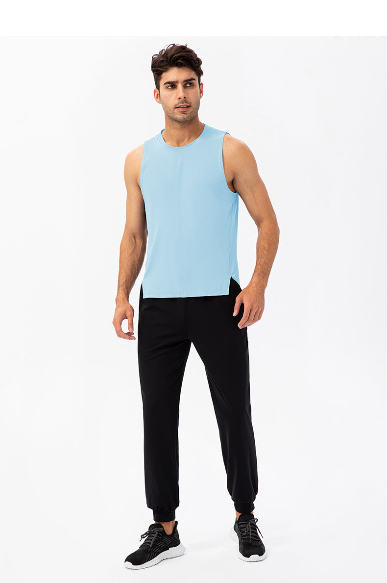 FOUREGG 23.07 Men's summer fitness loose vest quick-drying breathable basketball running T-shirt moisture-wicking wide-shouldered sports vest 21113