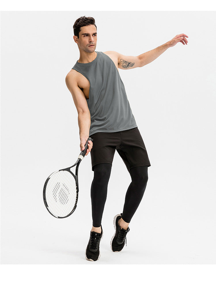 FOUREGG 23.07 Men's loose sports vest fitness running basketball training sleeveless vest breathable quick-drying top 01107