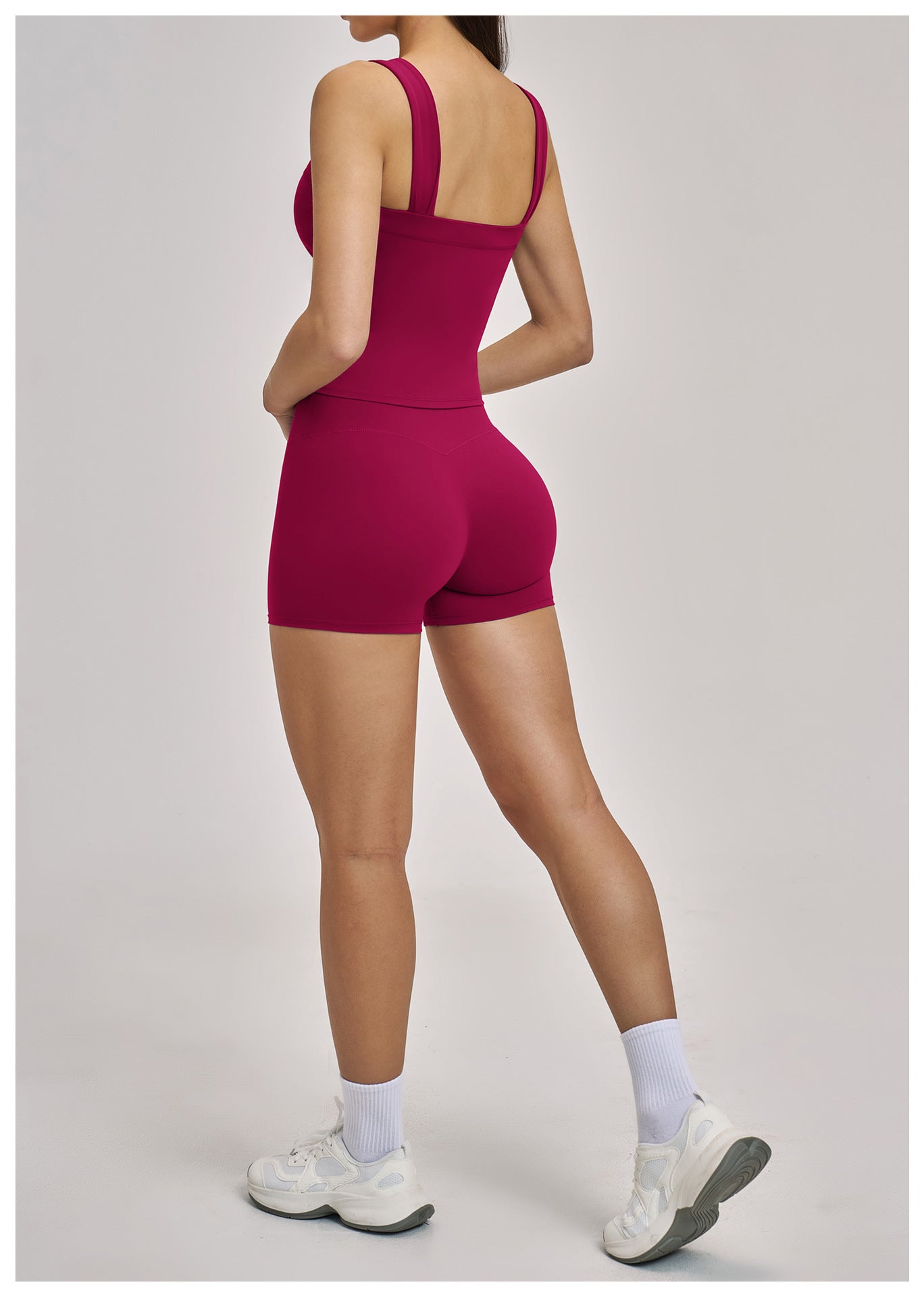 03/2026 Brushed Micro-flare Yoga Set, European and American Style Sports Running Fitness Set, Halter Neck Yoga Suit 4520