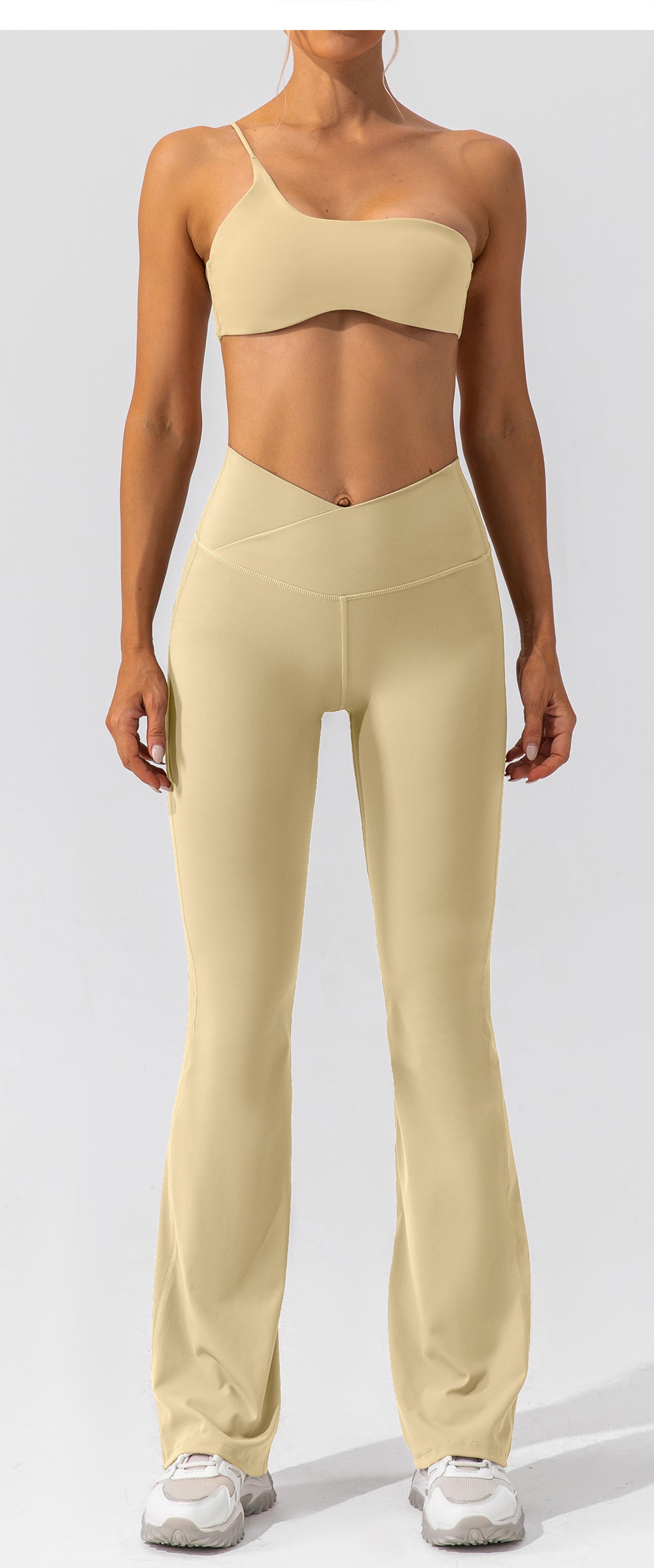 lulu tight dance wide-leg pants hip-lifting high-waist casual flared pants fitness sports yoga trousers