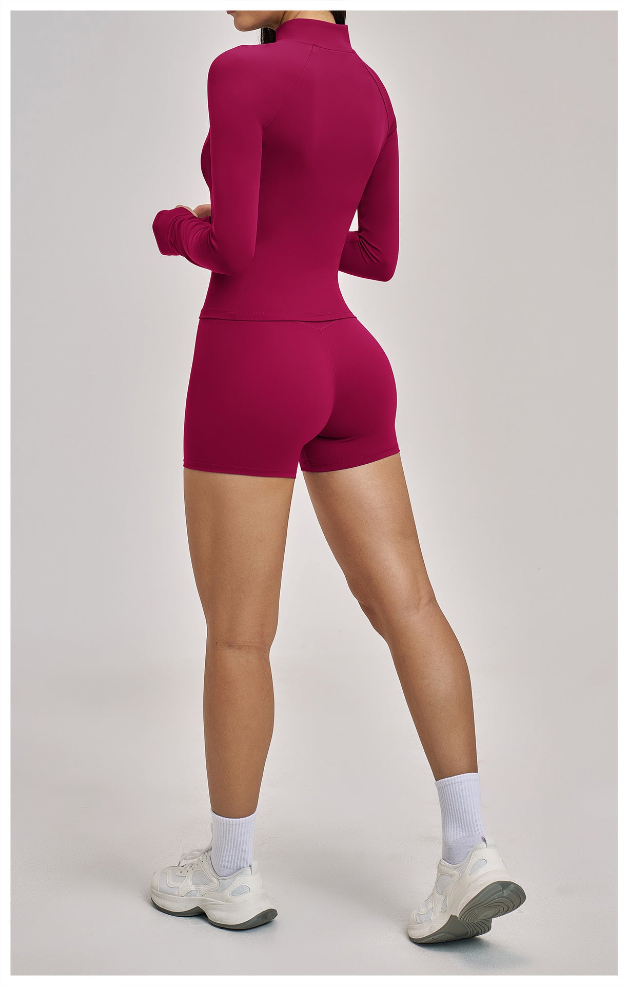 03/2026 Spring Yoga Set Casual Fitness Suit Women's Outdoor Running Sports Three-Piece Set 4510