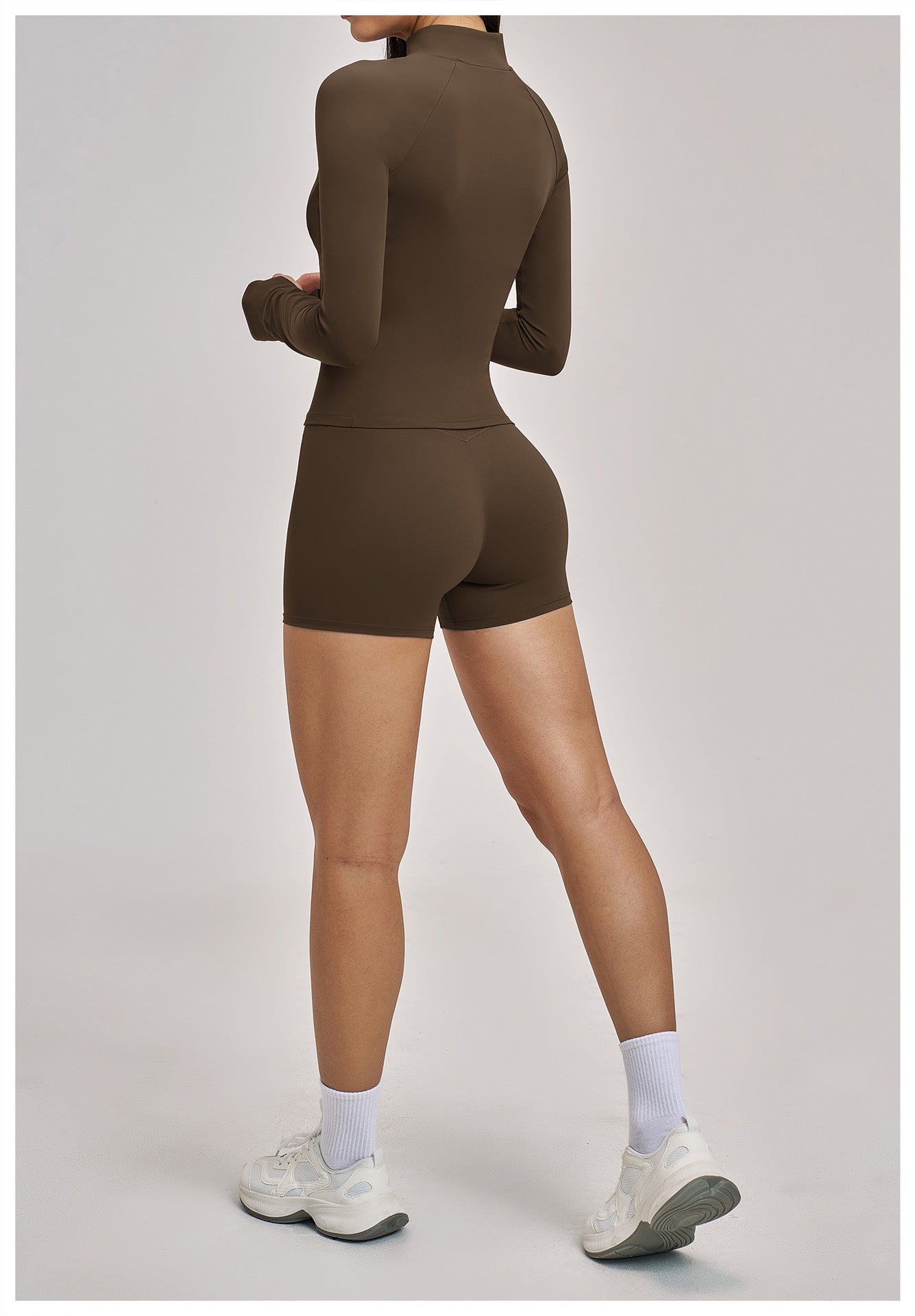 03/2026 Spring Yoga Set Casual Fitness Suit Women's Outdoor Running Sports Three-Piece Set 4510
