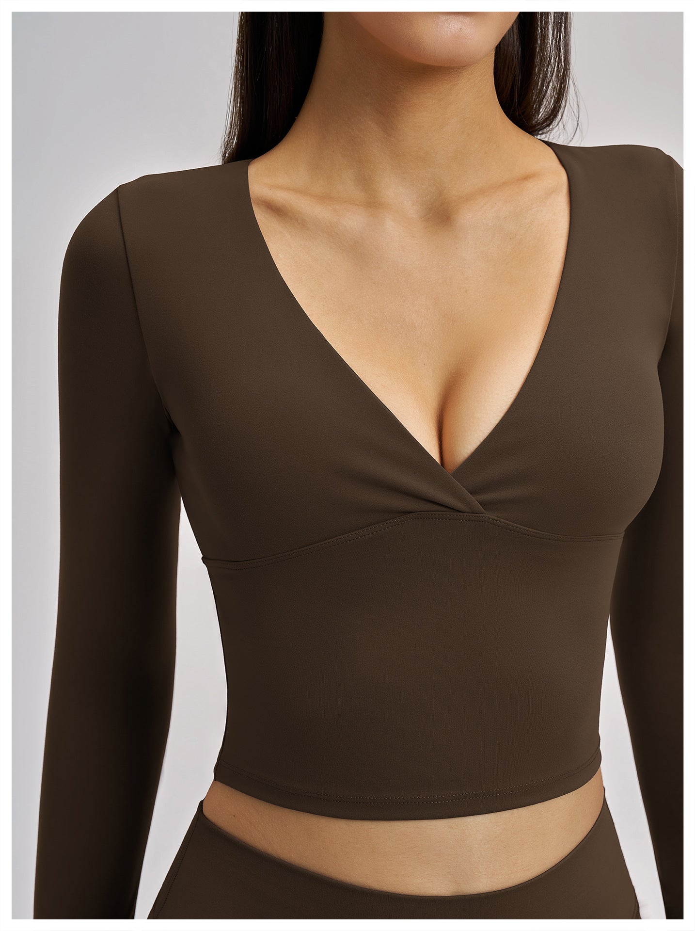 Haut de yoga printemps et été 03/2026 pour femme - T-shirt de sport polyvalent à manches longues de yoga Pilates pour femme - 4520