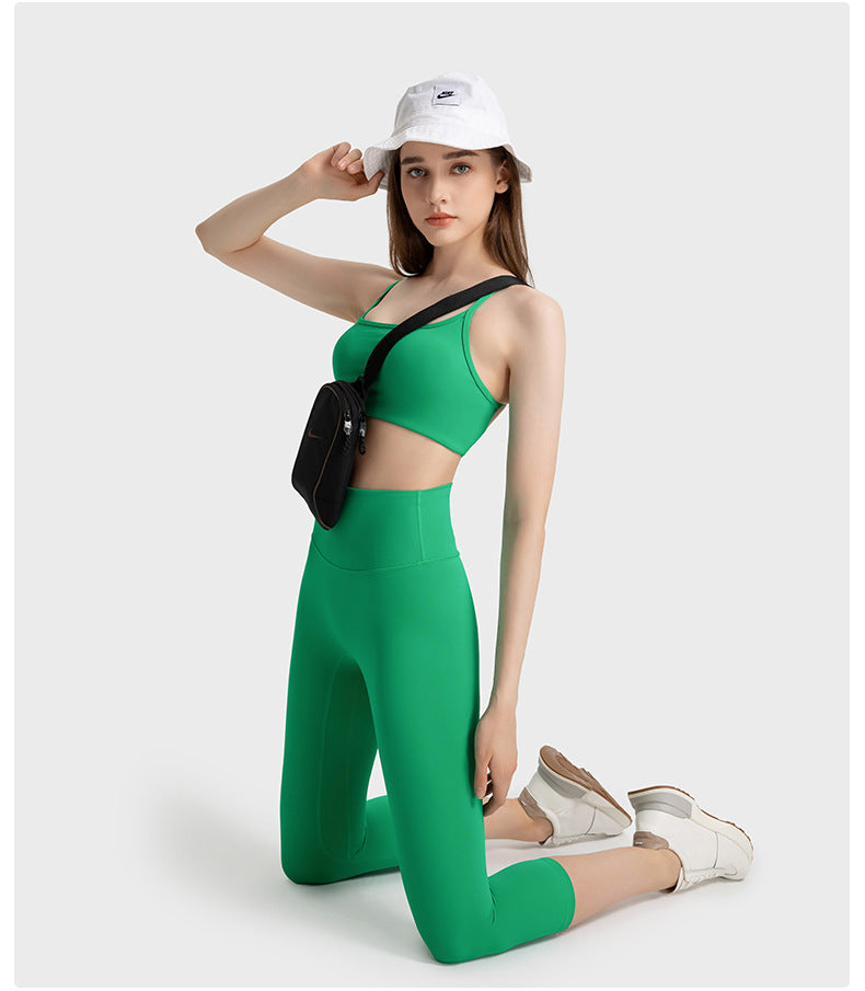 02/2023 updated thin strap cross hollow beautiful back sports bra bra low intensity yoga Pilates sports underwear