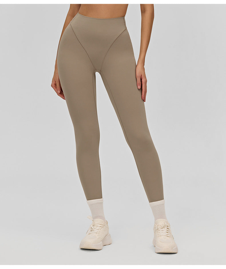 03/2026 FOUREGG Pantalon de yoga taille haute pour femme, avec empiècements latéraux sans couture, contrôle du ventre, pantalon de fitness, adapté comme vêtement d'extérieur, pour la course, le sport et comme collant.